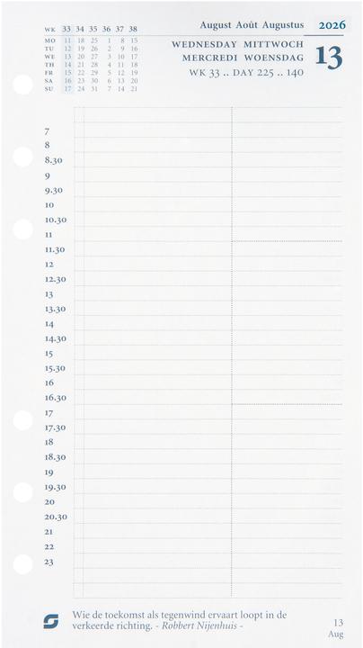 Succes Standard Annual Content January - December (9.5 x 17 cm, German, English, Italian, French)