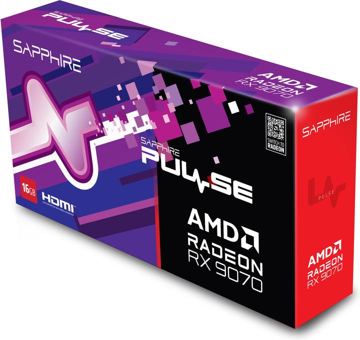 Actual product image Sapphire Pulse Radeon RX 9070 (16 GB, GDDR6)