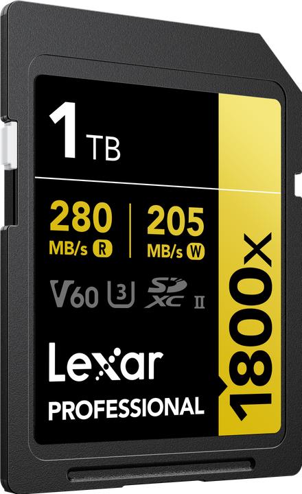 Productafbeelding Lexar Professional 1800x (1000 GB, SDXC, U3, UHS-II)
