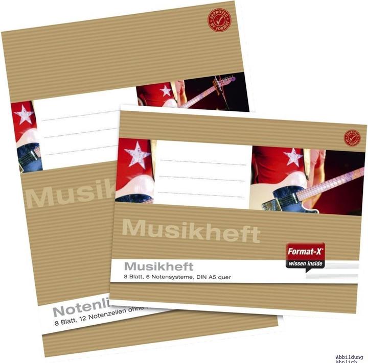 Produktbild Ursus Notenheft (A4, Liniert, Weicher Einband)