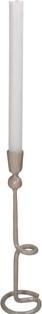 Actual product image Candle holder iron beige 8x8x30 cm