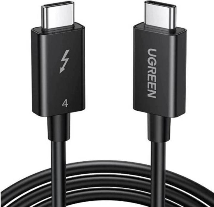 Actual product image Ugreen - Data Cable L703 (45996) - USB-C to USB-C Thunderbolt5, 120Gbps, 240W, 1m - Black (1 m, USB 4.0, 240 W)