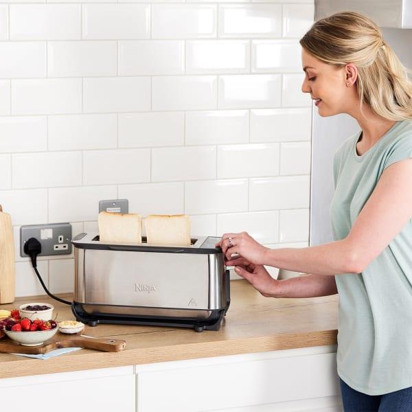 Produktbild Ninja 3-in-1 Multifunctionele Toaster, Grillplaat en Panini Maker - 7 Roosterstanden - RVS - ST202EU