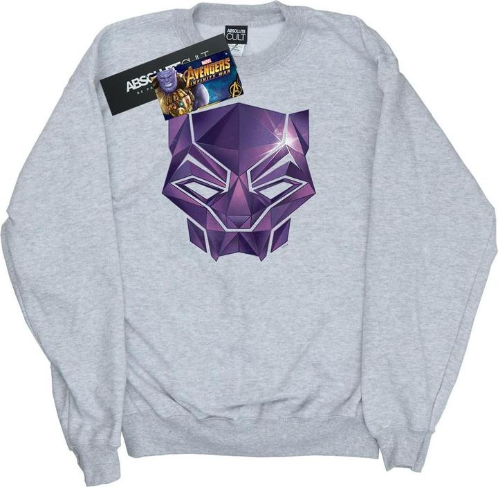 Avengers Infinity War Black Panther Geometric Sweatshirt Jungen (140, 146)