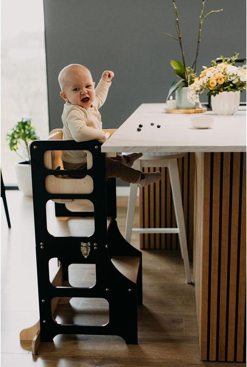 Image du produit Duck Woodworks klappbarer Lernturm und Hochstuhl