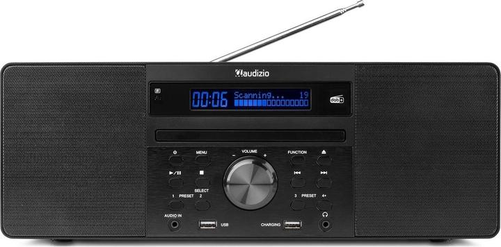 Actual product image Audizio Radio/CD Player Prato Black (FM, DAB+, Bluetooth)