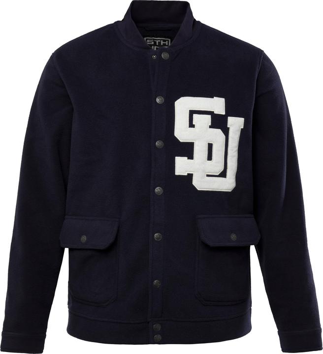 Immagine prodotto Sthuge Giacca in pile con collo in stile college e applicazione in bouclé, fino alla tg. 8XL (3XL)