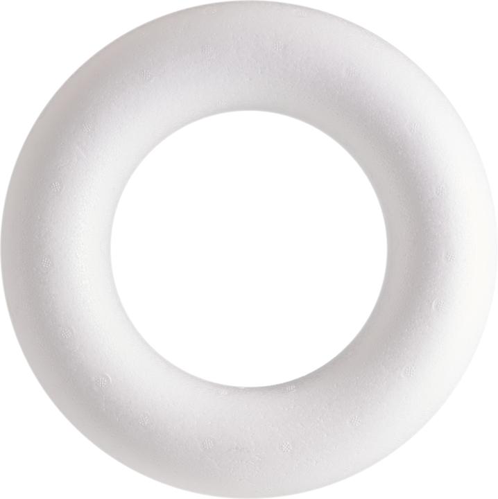 Actual product image VBS Polystyrene ring flat, white Ø approx. 25cm