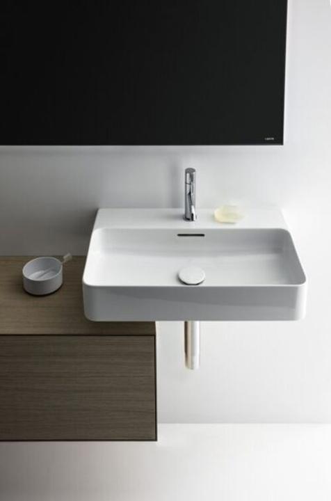 Actual product image Laufen VAL washbasin, undermount, 1 tap hole, with overflow, 550x420mm, H810282 (587 mm, 200 mm)