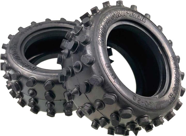 Actual product image Tamiya block spike rear tyre (2)