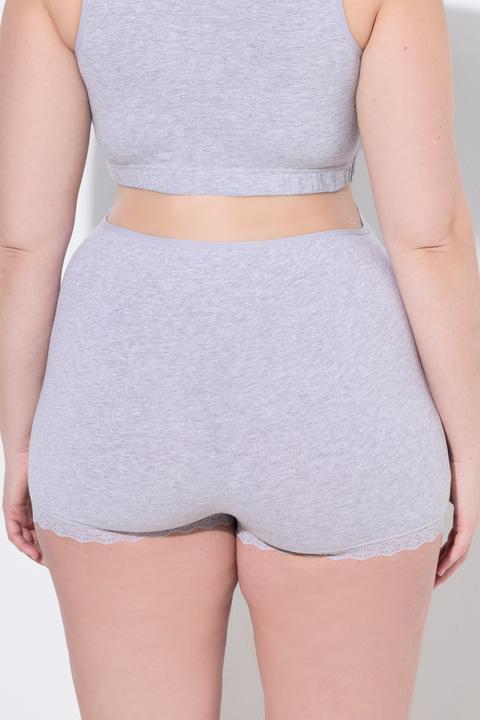 Immagine prodotto Ulla Popken Pantaloncino Bellieva con inserto per la pancia e orlo di pizzo (54)