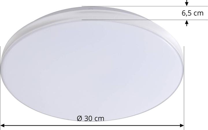 Produktbild Lindby Comora LED-Deckenlampe chrom IP44 3000K (2500 lm)