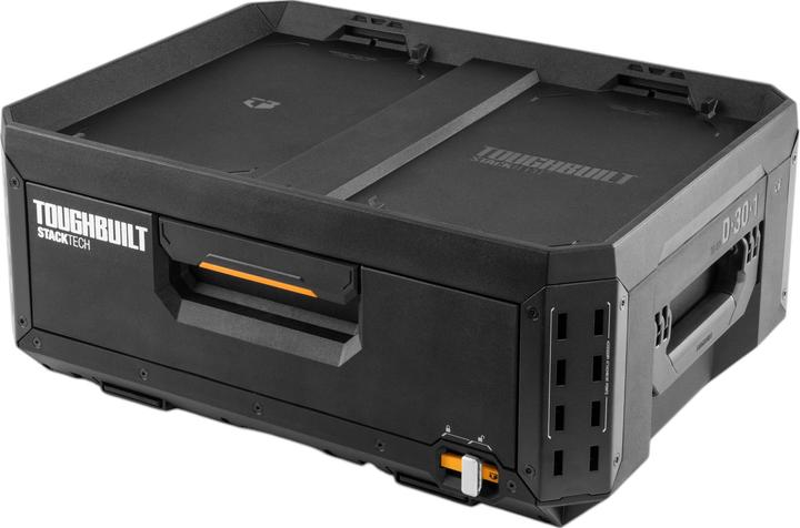 Actual product image ToughBuilt StackTech TB-B1-D-30-1 Werkzeugkiste Koffer mit Schublade 53 x 40 x 18 cm + 6x Trennwand