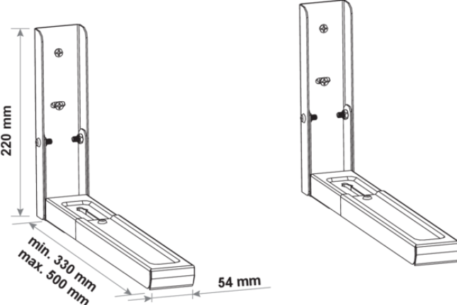 Actual product image Schwaiger Foldable device wall holder for floor standing devices