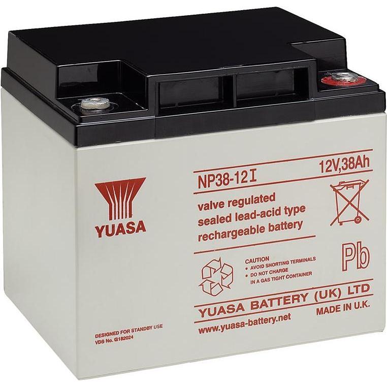 Yuasa, Versorgungsbatterie, NP38-12I Plombierte Bleisäure (VRLA) (12 V)