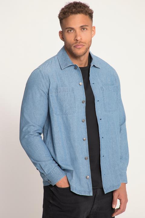 Produktbild Sthuge Hemd, Overshirt, Denim-Optik, Langarm, Kentkragen (3XL)