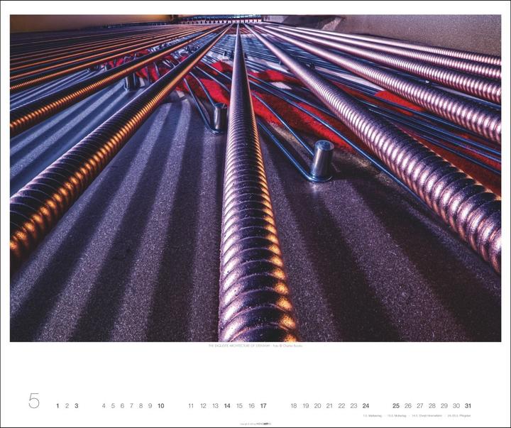 Produktbild Architecture in Music Kalender 2026 - Musikinstrumente von innen (55 x 46 cm)