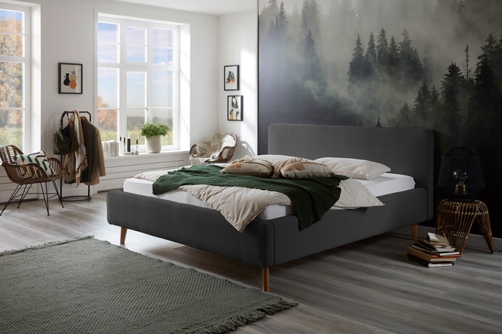 Immagine prodotto Meise Möbel Letto imbottito Mattis con rete (160 x 200 cm)