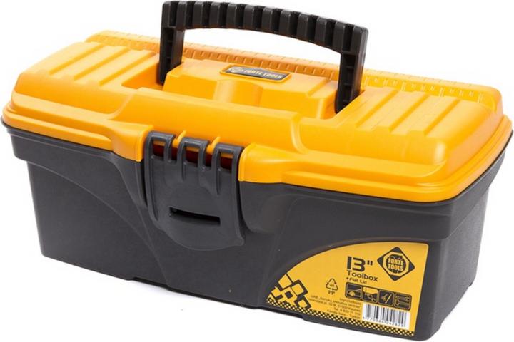 Produktbild Forte tools Toolbox in 16,5x13,6x32 cm, Werkzeugkoffer, Koffer mit Metall-Laschen und internen Organ (1 Teile)