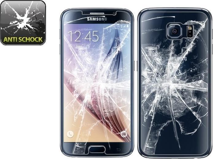 Produktbild Protectorking 4x Panzerfolie Anti-Shock HD Klar (4 Stück, Samsung Galaxy S6)