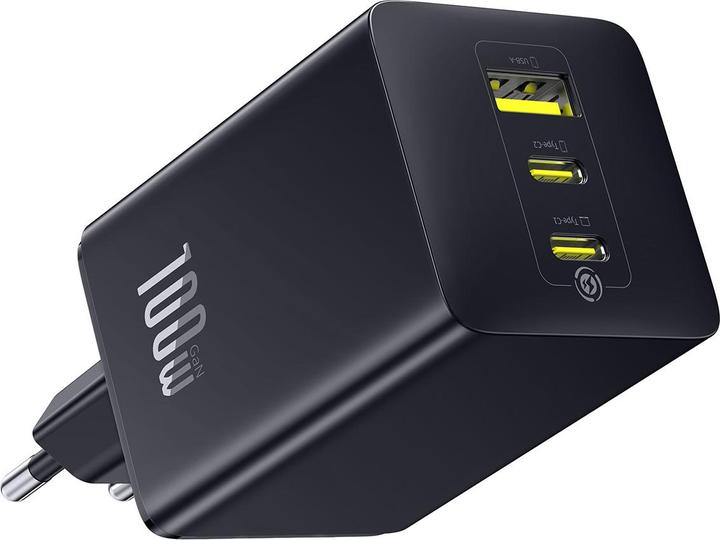 Actual product image Baseus EnerFill FE11 100W EU Schwarz (100 W, 3 ports)