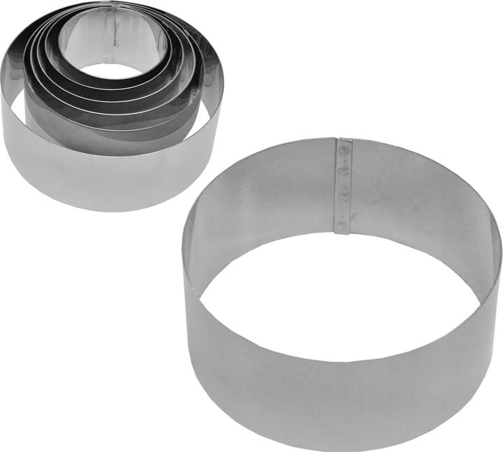 Schwarz Kitchen Cercle à mousse en inox 10 cm - 4.5 cm