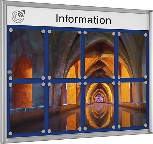 Image du produit Schaar-Design Vitrine simple BASIC (Tableau noir, 98.50 x 76 cm)