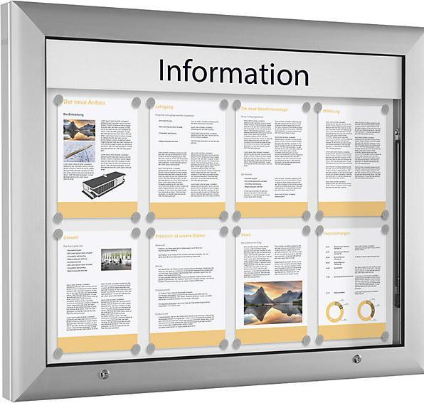 Produktbild kaiserkraft Schaukasten für Innen- und Aussenbereich (Magnettafel, 102.5 x 80 cm)