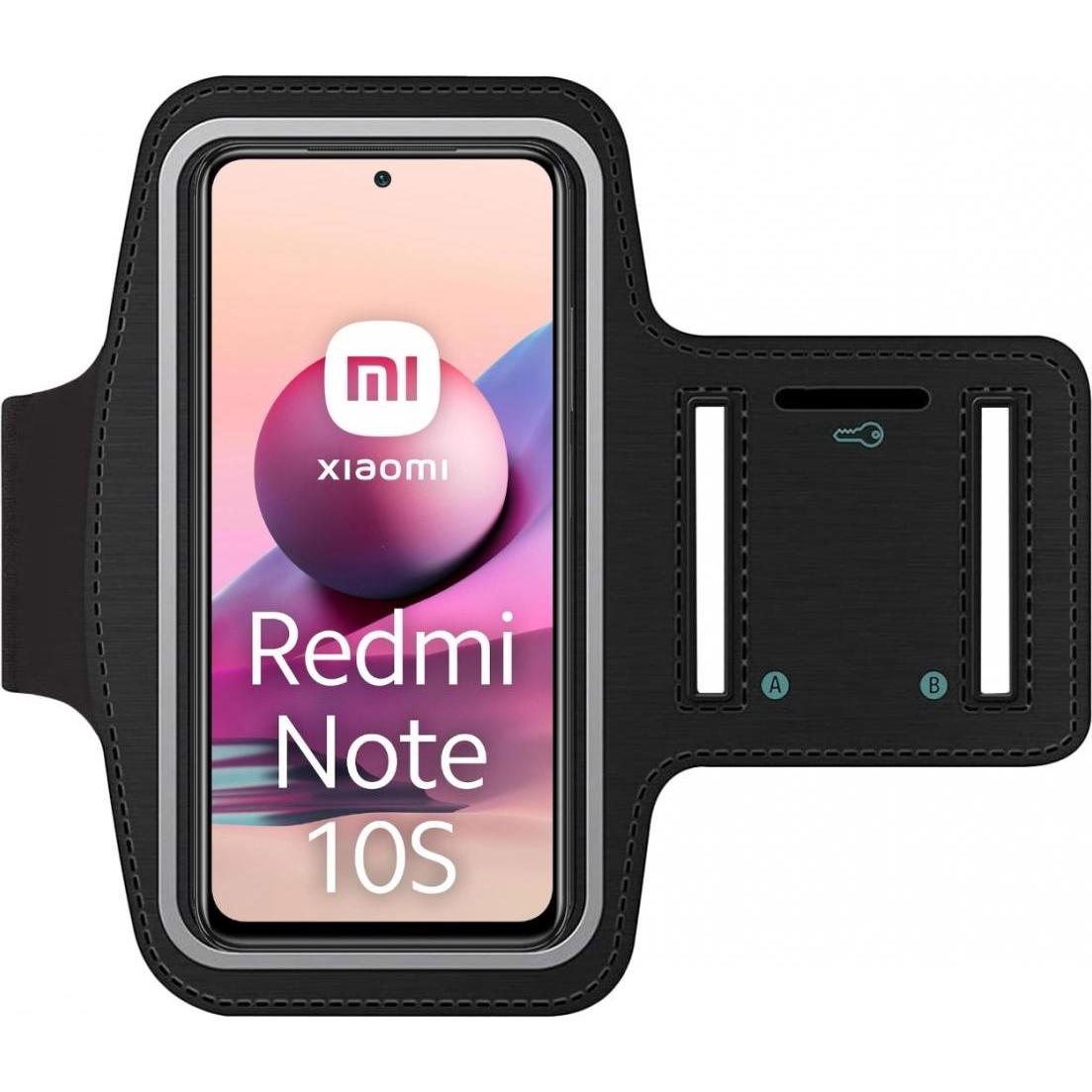SmartFitness Xiaomi Redmi Note 10S Handy Sport Armband, Smartphone Sportarmband, Schwarz