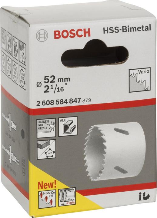 Produktbild Bosch Professional Zubehör Lochsäge HSS-Bimetall für Standardadapter, 52 mm, 2 1/16-Zoll