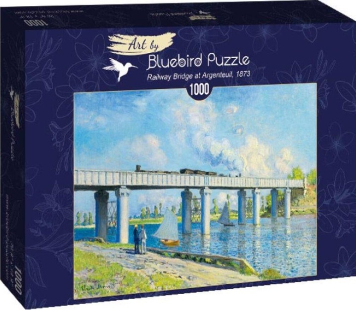 Immagine prodotto Bluebird Puzzle 1000 Veduta del ponte ferroviario di Argenteuil, Claude Monet (1000 pezzi)