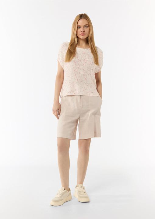 Produktbild Comma Strickpullunder Strick-Shirt mit überschnittenen Schultern im Boxy-Look (M)