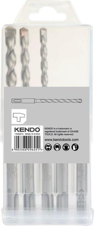 Image du produit Kendo Jeu de forets marteaux SDS-plus (10 mm, 5 mm, 6 mm, 8 mm)