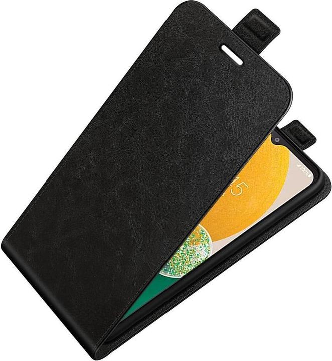 Actual product image Cover-Discount Galaxy A14 - Classic Flip Case vertical black (Samsung Galaxy A14)