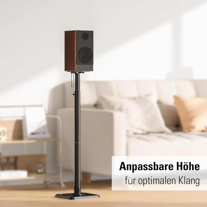 Actual product image Mounting Dream 2er-Set Höhenverstellbare Lautsprecherständer (Set, Stand, Height-adjustable)