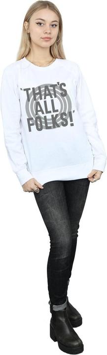 Actual product image Looney Tunes Womens/Ladies That's All Folks Text Sweatshirt (XL)