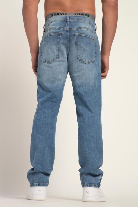 Immagine prodotto Sthuge Jeans con FLEXLASTIC®, effetto sdrucito e taglio dritto a cinque tasche, fino alla tg. 70/35 (28)