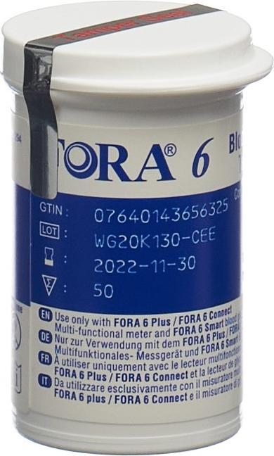 Image du produit Fora 6 Blutzuckerteststreifen (Bandelette réactive)