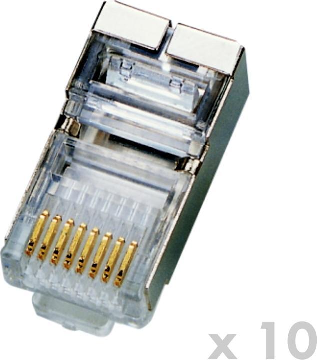 Oehlbach Connector RJ45 STP Cat5e 8p8c 10 ks, per wire
