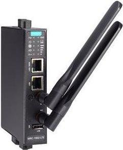 Produktbild Moxa MRC-1002-LTE-JP - Remote Connect-Gateway mit 1 LTE-Mobilfunkanschluss, 2 Ethernet-Anschlüsse, Japan