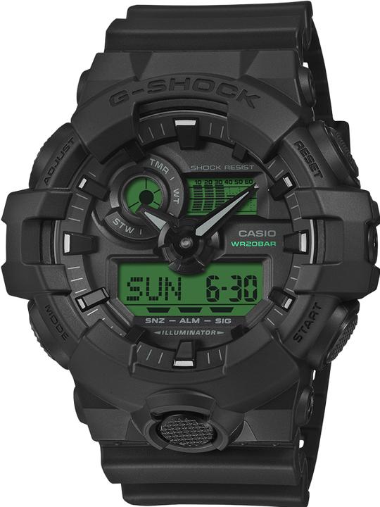 Image du produit Casio GA-700BEG-1AER (Chronographe, Horloge analogique, Horloge numérique, 53 mm)