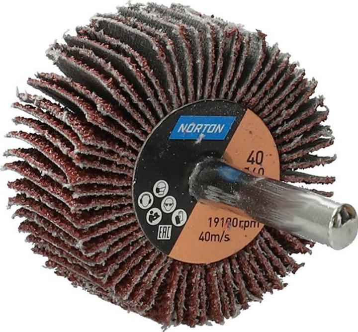 Norton Flap disc with shaft R207Plus 25x20x6 P120 (P120)