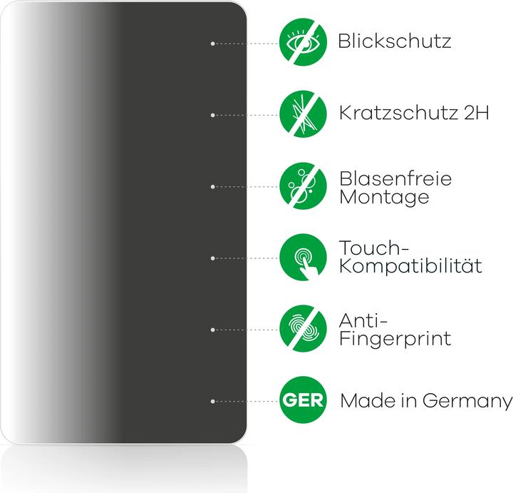 Produktbild upscreen Spy Shield Clear Premium Blickschutzfolie für Dell Precision 7680 Non-Touch (16", 16 : 10)