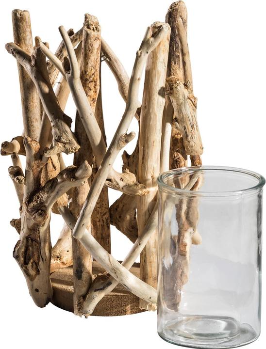 Produktbild Angela Bruderer Windlicht «Natur» (1 x, 18 x 18 x 29 cm)