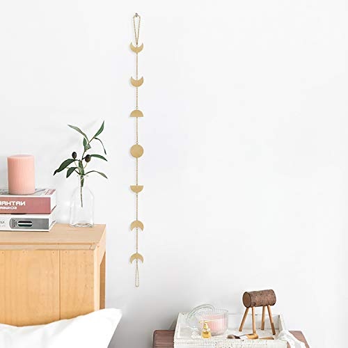 Produktbild Alopini Mondphasen Girlande Boho Chic Mondphasen Dekoration Wanddekoration Wandbehang Ornamente