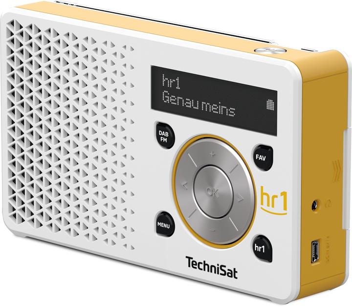 Produktbild TechniSat Digitradio 1 hr1 Edition weiss/gelb (DAB+, FM)