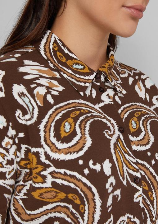 Immagine prodotto s.Oliver T-Shirt Elastische Hemdbluse aus Jersey (54)