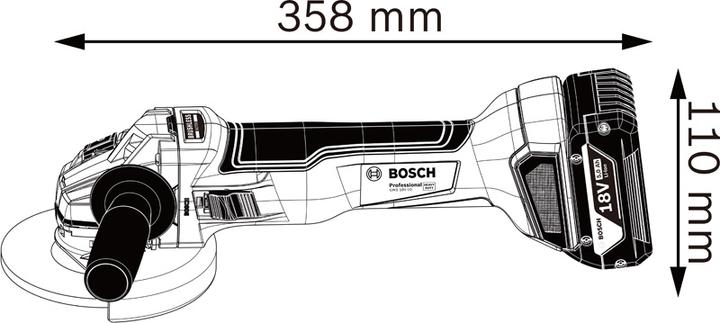 Image du produit Bosch Professional Kit Combo avec 4x 18V : GSR18V-110C/GDX18V-210C/GWS18V-10/GBH 18V-24C, 3x batterie