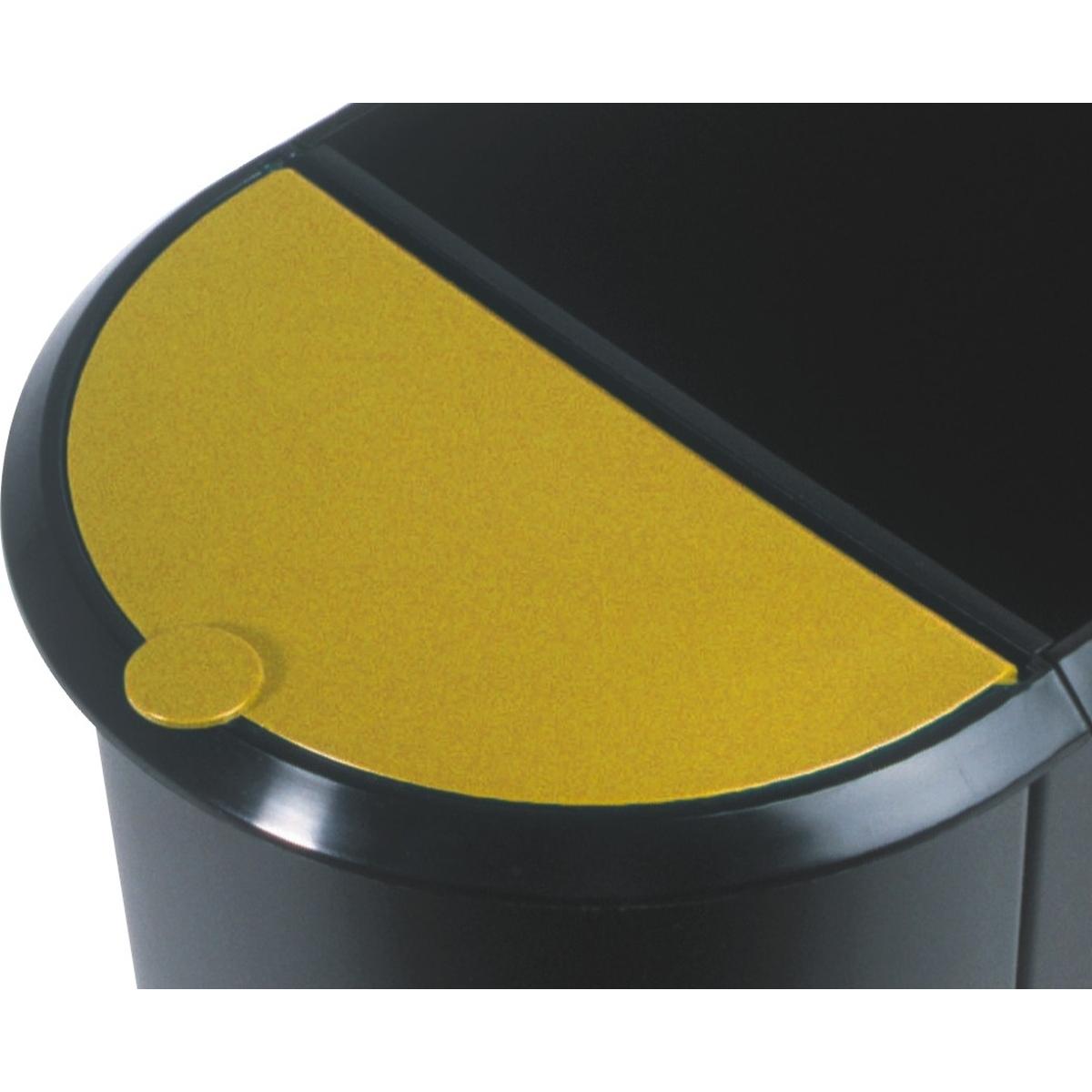 Thumbnail - Helit Deckel für Papierkorb Duo-System H61039, Abfalleimer, Gelb