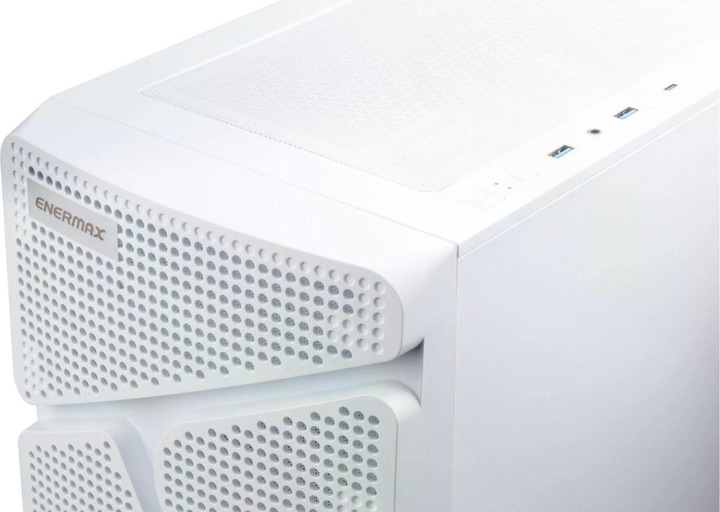 Produktbild Enermax MarbleShell MS21 ARGB (wei?, Tempered Glass) (Mini-ITX, mATX)